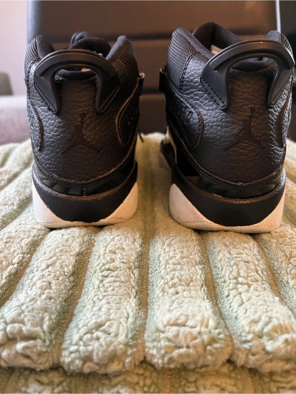 Jordan Kids’ High-Top Sneakers in Black and White